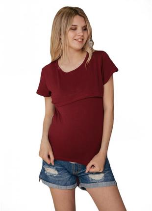👑vip👑 футболка для вагітних і годуючих бавовна базова футболка