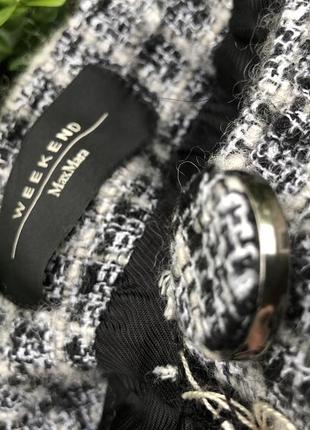 Шерсть,твидовый жакет,пиджак,блейзер с бахромой,стиль chanel,люкс бренд max mara2 фото