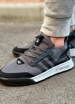 Чоловічі літні сірі кросівки в сітку adidas🆕 легкі кросівки адідас5 фото