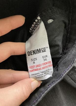 Темні сірі джинси стретч вузькі скіні denim co 8/36рр3 фото