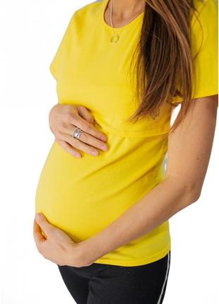 👑vip👑 футболка для беременных и кормящих хлопок базовая футболка2 фото