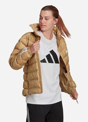 Куртка зимняя женская adidas itavic 3-stripes midweight jacket4 фото