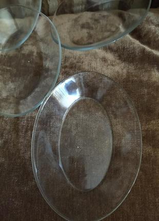 Новый супер набор стекло салатников овальные5 фото