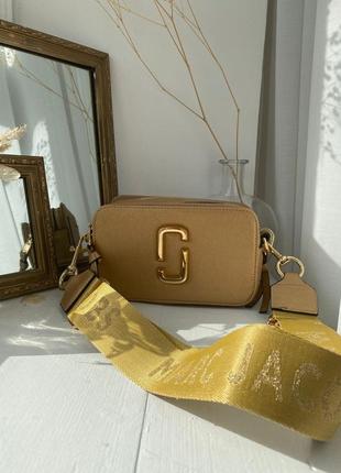 Marc jacobs the snapshot gold новинка жіноча трендова сумочка марк джейкобс бронзова золота женская шикарная яркая сумочка бронза золотистая