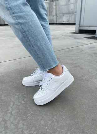 Кроссовки nike air force 1 low white2 фото