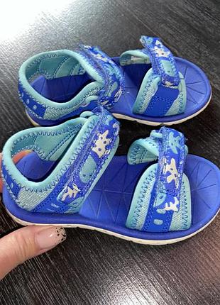 Легкі босоніжки clarks surfing blue skies , р-р 22, ст 15 см