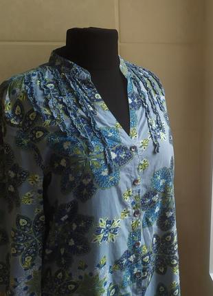 Стильное платье рубашка в цветочный принт из натуральной ткани2 фото