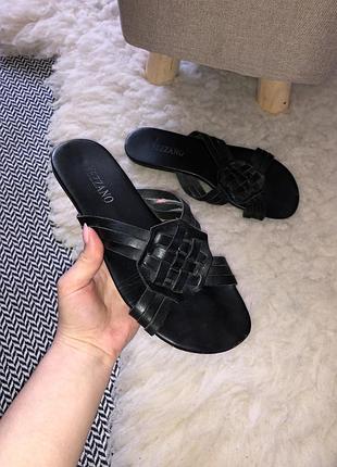 Шльопанці шльопанці vezzano босоніжки шкіряні натуральна шкіра