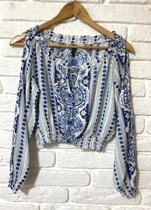Лёгкий топ с открытыми плечами h&m
