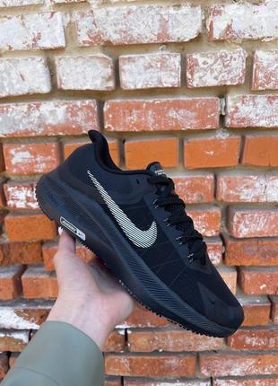 Мужские кроссовки nike zoom air running all black  #найк