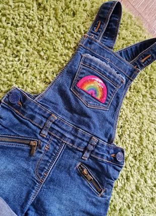 Джинсовый комбинезон шорты, джинсовые шорты m&co2 фото