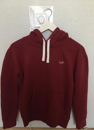 Бордовая кофта hollister