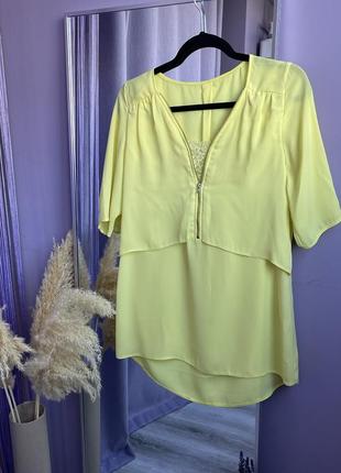 Блуза желтая