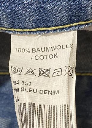 Eur 36 джинсовые шорты голубые женские короткие летние6 фото