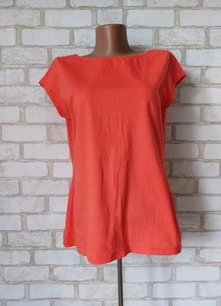 Футболка женская ярко оранжевоая goldi однотонная базовая