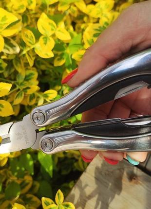 Многофункциональный нож мультитул traveler silver/black 6 в 1 в чехле