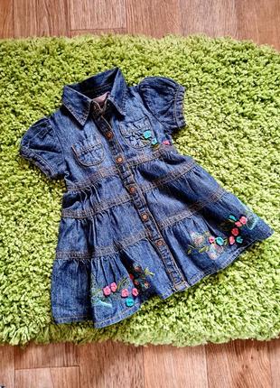 Джинсовое платье guess, джинсовый сарафан
