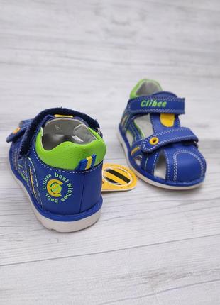 Дитяче літнє взуття 💙 фірмові шкіряні босоніжки для хлопчиків, новые босоножечки - сандалии для детей5 фото