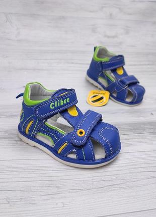 Дитяче літнє взуття 💙 фірмові шкіряні босоніжки для хлопчиків, нові босоножечки - сандалі для дітей