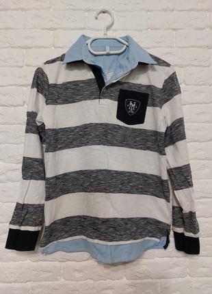 Фирменная тенниска обманка рубашка 10-11 лет