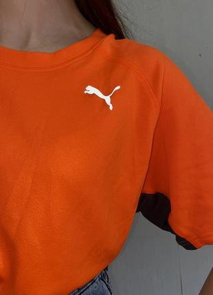 Оригинал puma футболка пума яркая рефлектив кислотная спортивная оранжевая