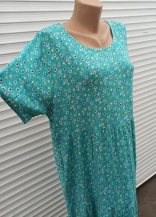 Платье штапельное с карманами легкое и воздушное в цветочный принт2 фото