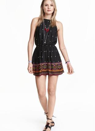 H&m loves coachella-ромпер с принтом из вискозы! р.-36