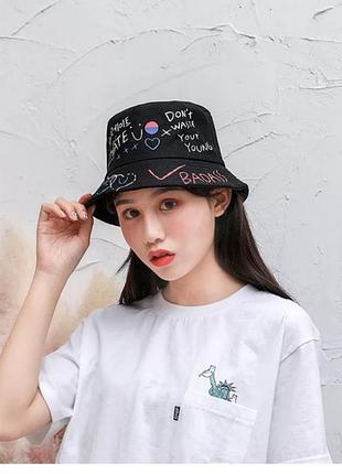 Панама badass чорна, унісекс