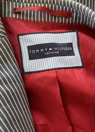 Стильний чоловічий жакет в полоску/ xl/ brend tommy hilfiger6 фото