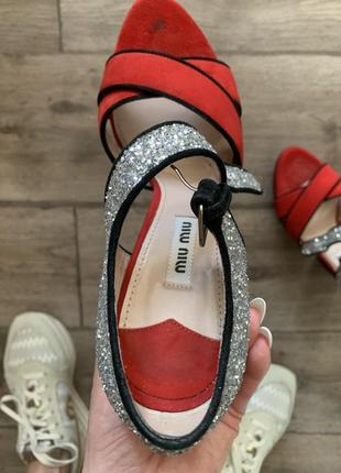 Босоножки miu miu9 фото