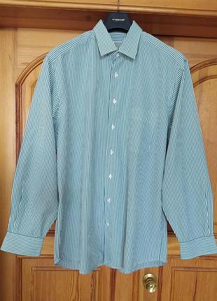 Сорочка, van laack, преміум , котон, тонка смужка