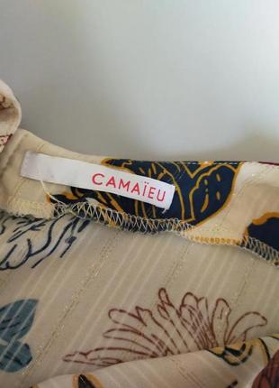 Camaieu сукню в квіти з розрізом міді 6