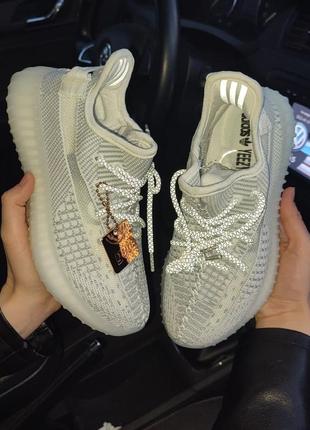 ❗️ женские кроссовки adidas yeezy boost 350 v2 grey серые5 фото