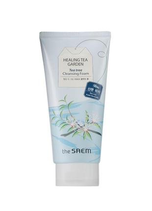 Пінка для вмивання the saem healing tea garden tea tree cleansing foam