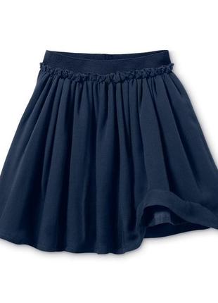 Темно-синяя пышная юбка на 2, 3, 4 года, tcm tchibo, германия2 фото