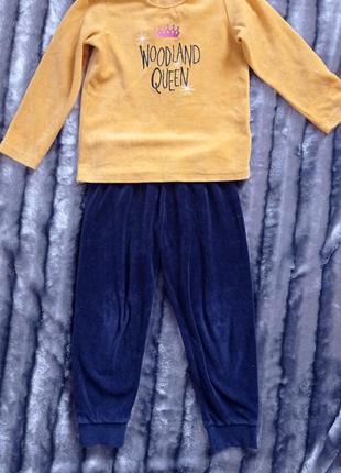 Велюрова піжама lupilu на 2-4 роки, будь довше