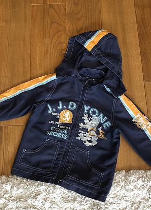 Фірмова вітровка для хлопчика на бавовняній підкладці