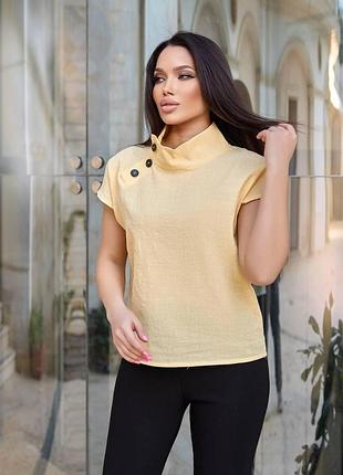 Блузка воротник стойка 42-56 р-р