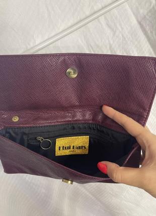 Натуральный винтажный клатч