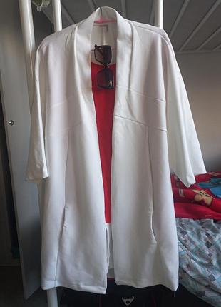 Белый кардиган кофта накидка