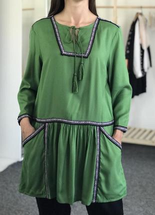 Блуза туника с вышевкой tu 40