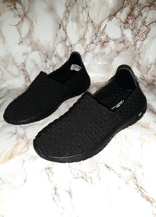 Чорні текстильні кросівки memory foam8 фото