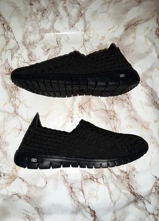 Чорні текстильні кросівки memory foam6 фото
