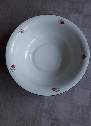 Большой эмалированный таз миска 55 см.