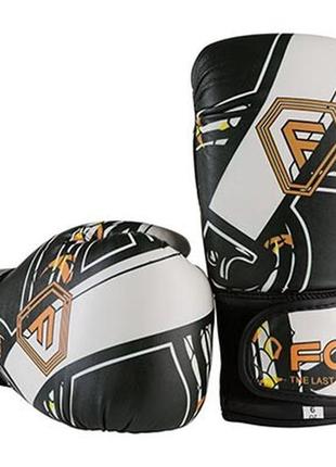 Боксерские перчатки  fgt flex черно-белые 6oz ft-0175/64