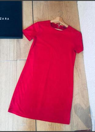 Плаття zara з екозамші, рр.м