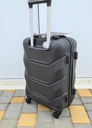 Хороший чемодан ручная кладь wings 147 poland 🇵🇱 черный9 фото