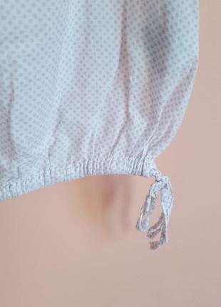 Легкая блуза в горошек2 фото
