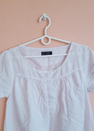Легкая блуза в горошек3 фото