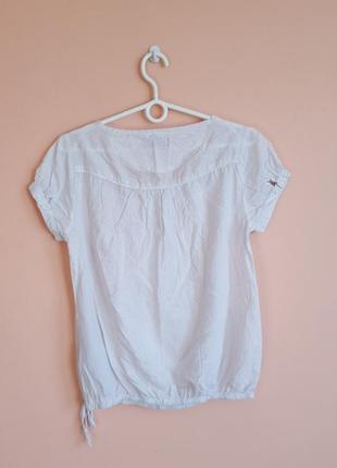 Легкая блуза в горошек6 фото